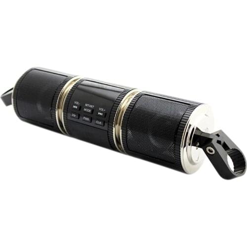 Bluetooth Motorcycle Handlebar Audio Amplifier Stereo Speaker System Mp3 Usb 12V