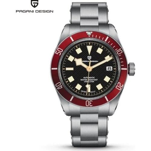 NEW PAGANI DESIGN Mens watches NH35A stainless steel Automatic mechanical watch Sapphire calendar 100M Submarine watch For Men