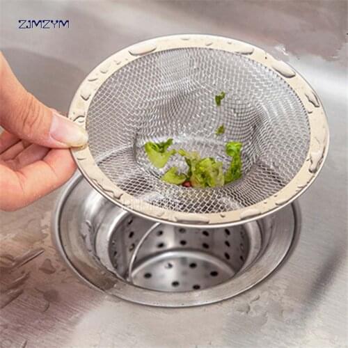 1pc Vegetable pool filter Stainless steel floor drain cover Sewer floor drain Net pool bathroom kitchen anti-plugging tank filte