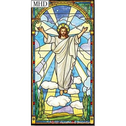 MHD Jesus pattern 5d diy diamond painting religion new arrival cross stitch 3D diamond embroidery sewing artwork