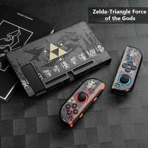 Hot Game Switchs Protective Case Zelda/Demon Slayer/Fortnites Anti-slip Cover Back Grip Case Nintendos Switches Accessories Gift