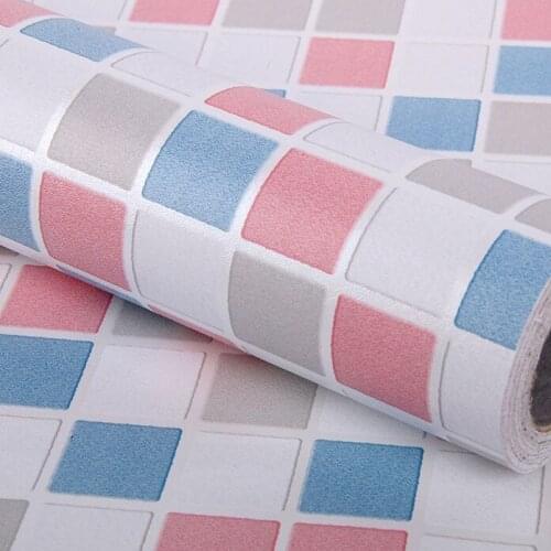 Mosaic three-dimensional self-adhesive wallpaper add thick living room bedroom square waterproof wallpaper