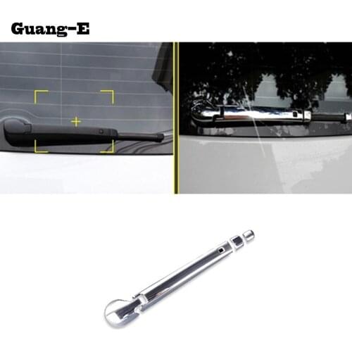For VW Volkswagen Golf7 Golf 7 2014 2015 2016 2017 Car ABS Chrome Rear Glass Wiper Wash Nozzle Frame Trim Tail Window Trim