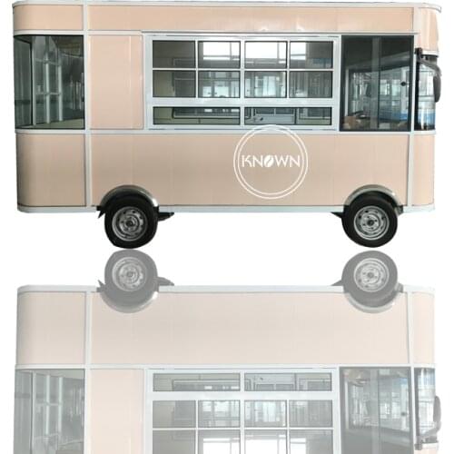 New Electric Street Mobile Food Truck Trailer Fast Food Vending Carts Outdoor Coffee Bubble Tea Hot Dog Cart Kiosk Van for Sale