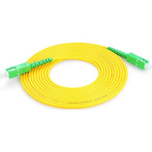 10Pcs/bag Fiber Optic Patch Cable SC/APC-SC/APC SM OS2 Simplex 3.0mm Diameter LSZH Fiber Optic Patch cords Jumper Cable