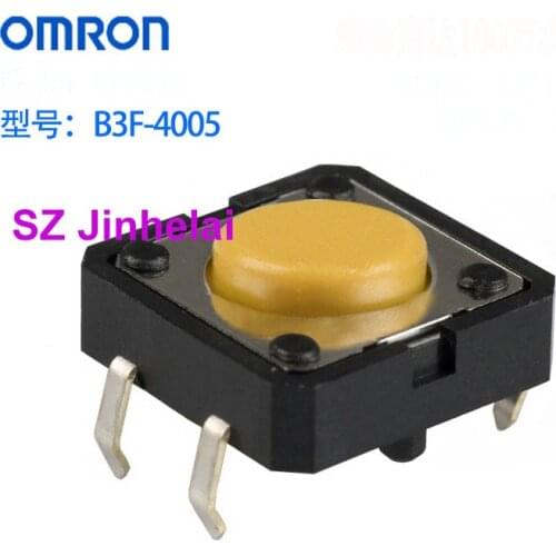 100pcs OMRON B3F-4005 Authentic original TACTILE SWITCH 2.55N,Key button 12*12*4.3mm кнопка