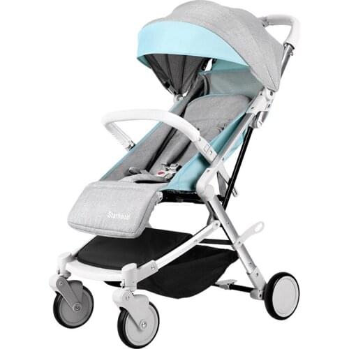 Baby Stroller Four Wheel Stroller Travel Stroller Baby Stroller Bassinet Lightweight Folding Stroller Four Wheels Stroller