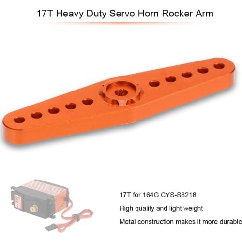 RCMOY CNC Aluminium Heavy Duty Servo Horn rocker arm 17T 17 Tooth for 164G CYS-S8218