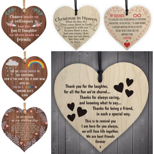 'Thanks for Being a Friend' Heart Plaque/Sign Best Friendship Gift Decoration Gift Christmas Home DIY Decorations