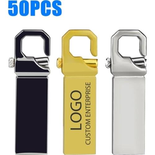 50PCS Low Price Free Custom USB Flash Drive USB 2.0 Popular Pen Drive 4GB 8GB 16GB Memory Stick 32GB 64GB 128GB U Stick