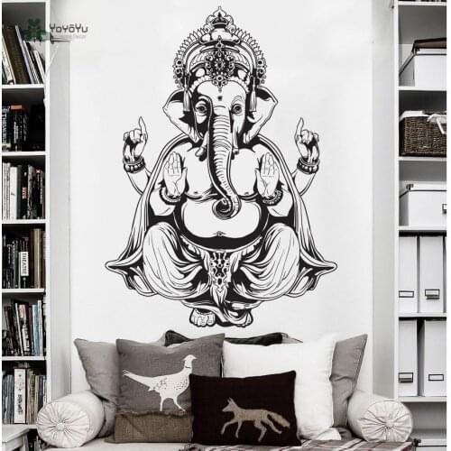 YOYOYU Wall Decal Indai Sticker OM Decor Ganesh Vinyl Yoga Hindu Decoration Inspriration YO075