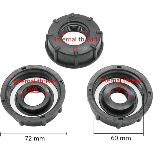 1/2" 3/4" 1" Female Thread to 60mm IBC Tank Connector Valve Faucet Adapter Garden Irrigation Pipe Connection Tools