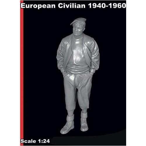1/24 ancient European Civilian Resin figure Model kits Miniature gk Unassembly Unpainted