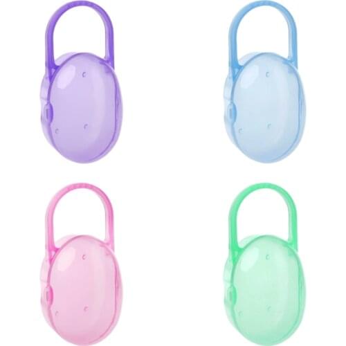 1PCS Baby Solid Pacifier Box Soother Container Holder Pacifier Box Travel Storage Case Safe Holder Pacifier PP Plastic Box