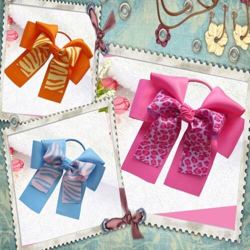 10pcs Chasse Girls' Disco Performance Hair Bow Free Shipping