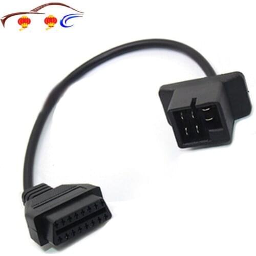 For Chrysler 6pin To 16pin Extension Cable Transfer Connector Obd Obd2 16 Pin Connector Obd2 Car Diagnostic Adapter