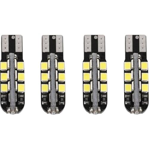 4Pcs T10-2835SMD-24LED 6000K 4.8W Width Lamp Interior Instrument Bulb Car Light Source Width Lamp Light