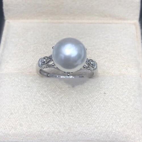 925 Sterling Silver Adjustable Ring Accessories Settings Findings Mountings Parts for Pearl Corals Jade Beads Stones Crystal