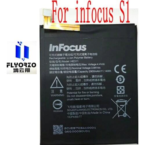 100% New High Quality 2900mAh INFOCUS HE311Battery For infocus S1 Mobile Phone
