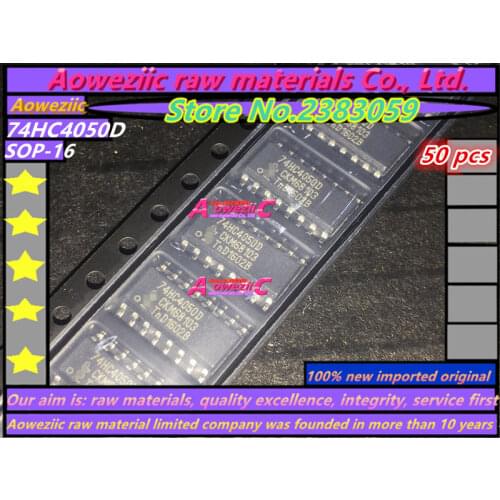 Aoweziic 100% new imported original 74HC4050D SOP-16 six channel co buffer / converter chip