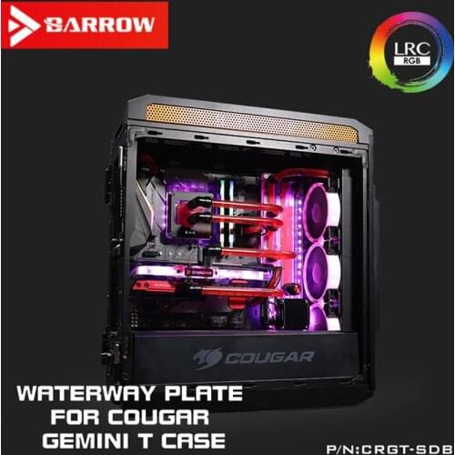 Barrow LRC2.0 waterway plate for COUGAR Gemini T case for Both CPU and GPU Block RGB 5V 3PIN Waterway Boards CRGT-SDB