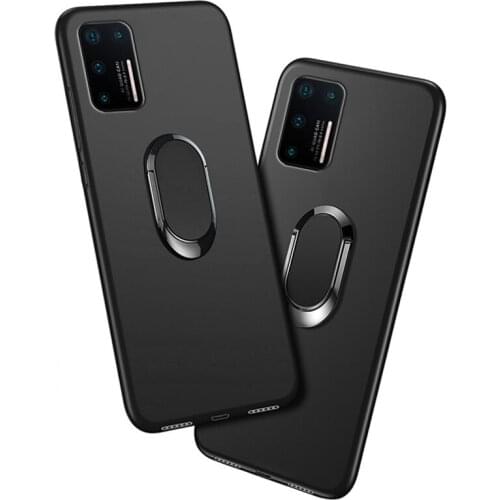 Cover For Smartisan Nut Pro 3 Case Black Red Blue Classic Finger Ring 360 Degree Rotation Soft Silicon