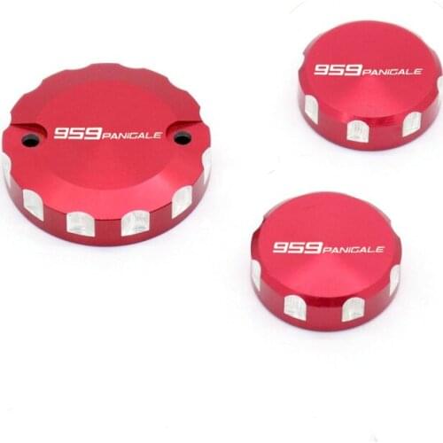 For DUCATI 959 Panigale 2016-2019 Front Brake Clutch Rear Brakes Fluid Reservoir Cylinder Cover Motocycle Oil Cap Tank Cup