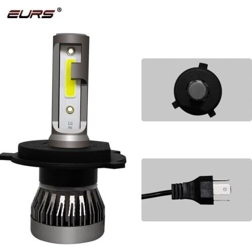 H4 LED Headlight Conversion COB Bulb H7 LED H11 9005 9006 9W 12000LM White High Power 6000K Headlight Bulb mini led lens h7