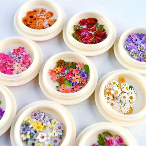 Wood Pulp Flower Fake Plant for UV Resin Jewelry Craft Nail Art Filling Accessories