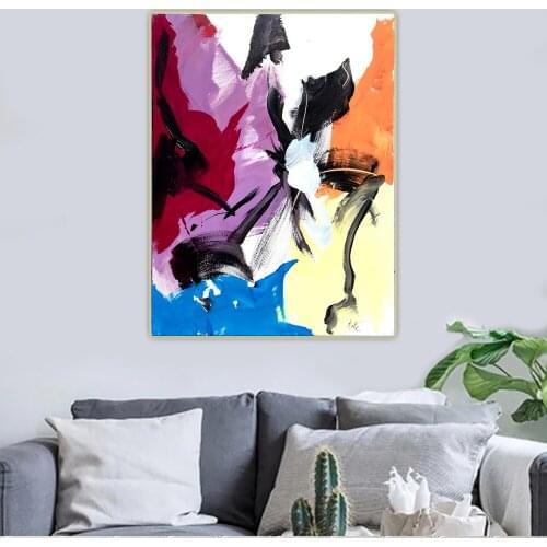 Jean Miotte《Composition》Abstract Expressionism Canvas Art Oil Painting Picture Wall Hanging Decor Home Living Room Decoration