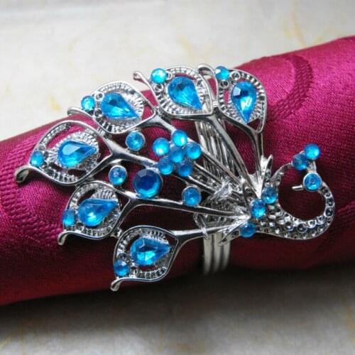 Metal christmas bird napkin ring, napkin holder