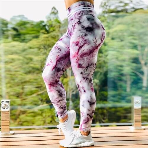 New Sports Fitness Tights Printed Leggings Push Up Long Leggings Women For Summer High Waist Workout Yoga Pants Gym Sets