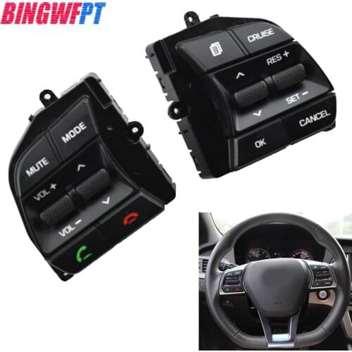 Steering Wheel Button Switch Cruise Control Switch Steering Wheel Control Button for Hyundai Sonata LF 2016-2018