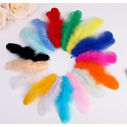 100Pcs Rooster Feather 5-10cm Chicken Feather Used For DIY Craft Jewelry Accessories Wedding Decoration Plumas