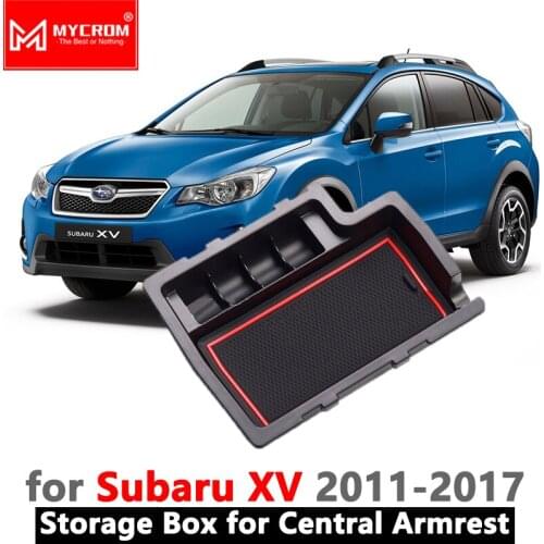 Armrest Box Storage Car Organizer Accessories for Subaru XV 2011 2012 2013 2014 2015 2016 2017 Crosstrek WRX STI Stowing Tidying