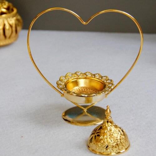 Candle Holder Romantic Dual Use Middle Eastern Style Wrought Iron Incense Burner for Party Wedding Decorations Candlestick