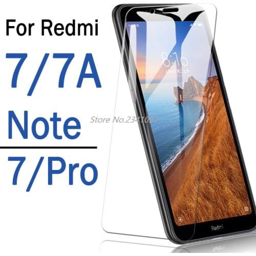 Note 7 Pro Protective Glass on For Xiaomi Redmi 7 A 7a Note 7Pro Note7 Ksiomi Notes A7 Redmi7 Note7pro Armored Screen Protector