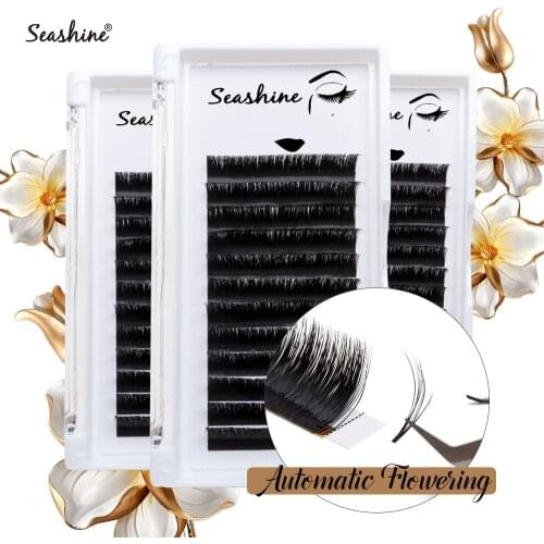 Seashine Lash Extension B C D L Curl 0.03 0.12 Thickness Matte Black Lash Extension Make up Flase Eyelash Individual Eyelashes