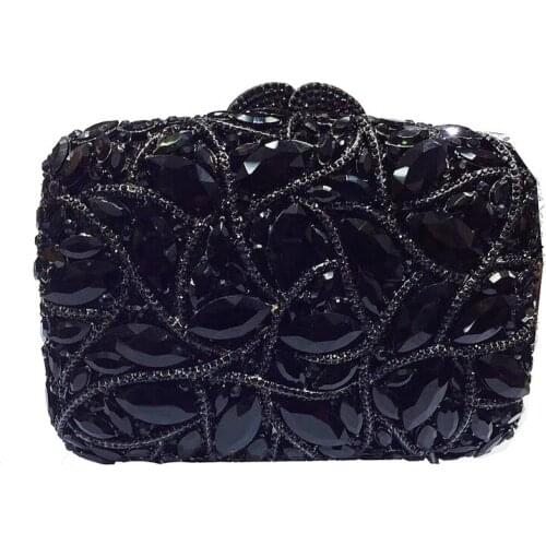 Luxury crystal gold women bag party evening clutch bags bride jelly bag wedding purse ladies Clutches Bags Cross body Bag Wallet