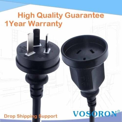 AU Australia AC Power Cord,Female to male Server UPS Power Line Cable,30CM,H05VV-F 3G 1.0MM