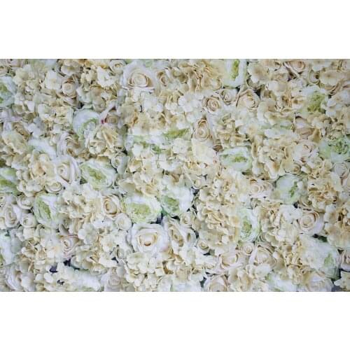 SPR Free Shipping10pcs/lot champagne hydrangea artificial flower wall wedding backdrop arch table runner flower decoration