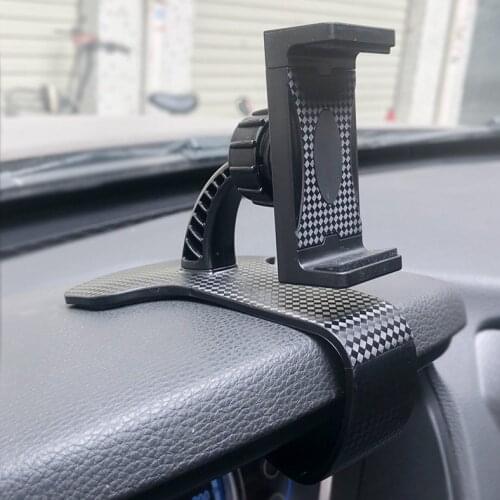 Universal Rotatable Dashboard Car Phone Holder Mount Stand Clip on Cadle Mobile Phone GPS Support Clip Bracket for Smartphone