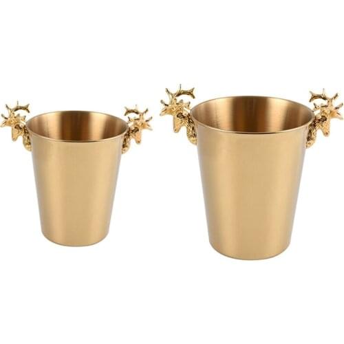 Ice Champagne Bucket Deer Head Wine Chiller Bottle Ice Barrel Cooler Champagne Beer Cold Water Ice Container