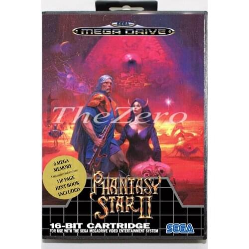 Phantasystar2 with Box for 16 bit MD Video Game Card for Sega Mega Drive/Genesis