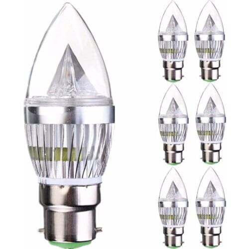 Lightinbox LED Candle Light Bayonet BC Cool White Colour Dimmable 40w replacement for Incandescent Bulb