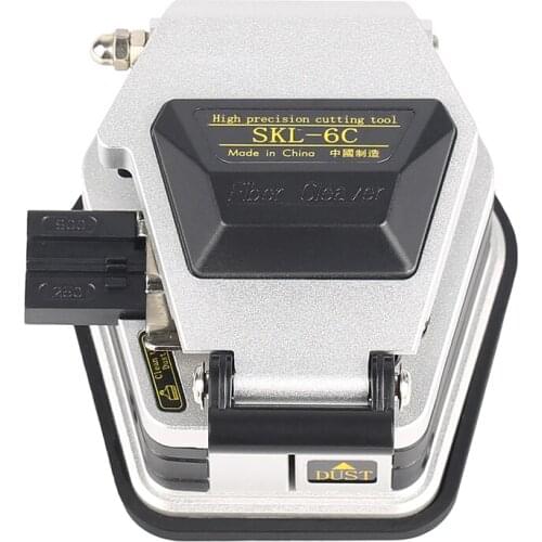 High precision skl-6c fiber cutting knife cold connection hot melt skin cable fiber optic cable naked fiber cutter silver