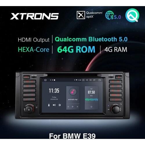 XTRONS Qualcomm Bluetooth 5.0 Android 10.0 PX6 Car Stereo Radio Multimedia DVD Player GPS For BMW E39 1995-2003 M5