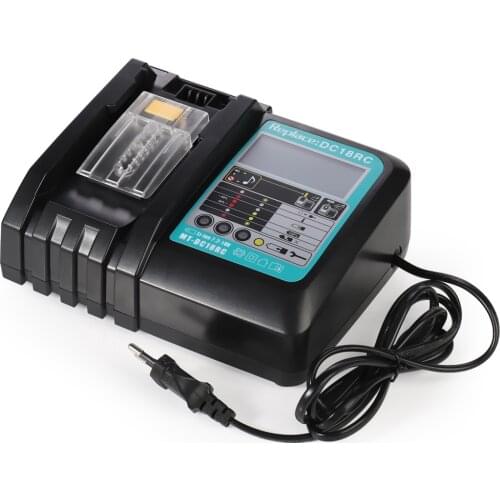 DC18RCT Battery Charger for Makita BL1830 BL1840 BL1860 BL1415 BL1420 3A Li-ion Charger Power Tool