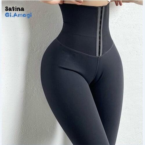 Dropship High Waist Women Legging Push Up Fitness Leggings Body Shaper Mujer Corset Slim High Elastic Leggings Sportswear Femme