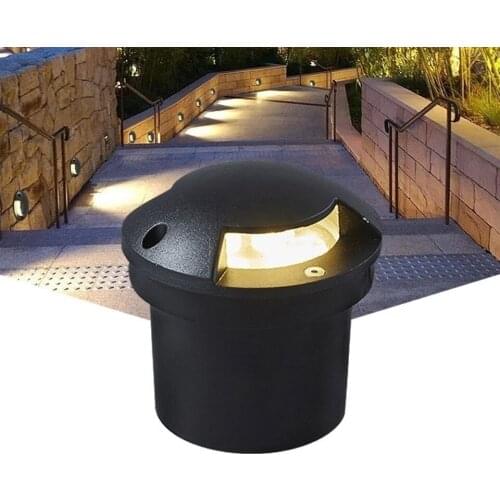 10pcs/lot 1-4side lighting IP67 grondspot 68mm 78mm 100mm 120mm 1w 3w 5w deck light GRAY